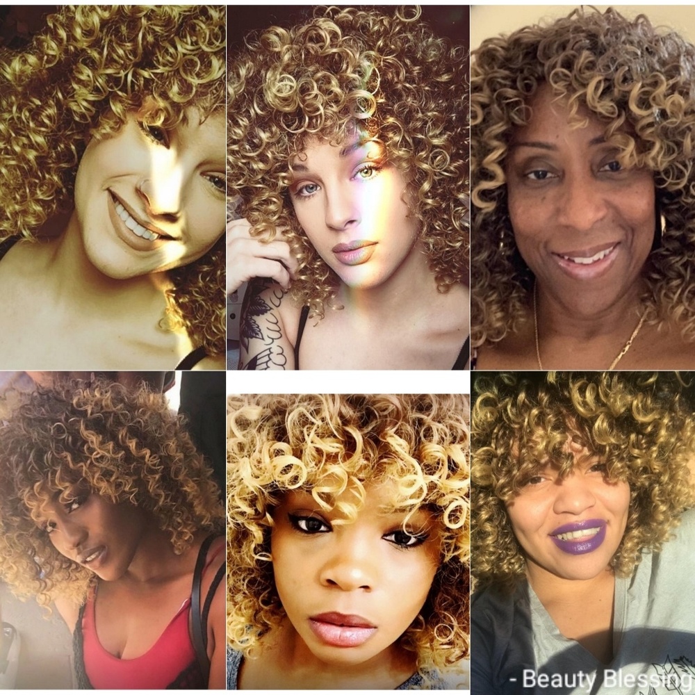 Spiral Curly Wig Heat Resistant Fiber Hair Wig